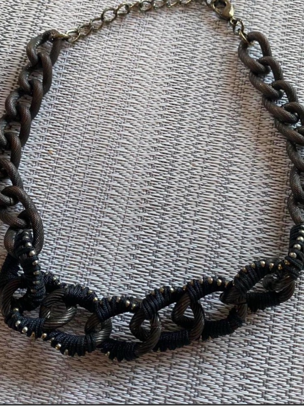 Women’s Black Statement Chain Necklace